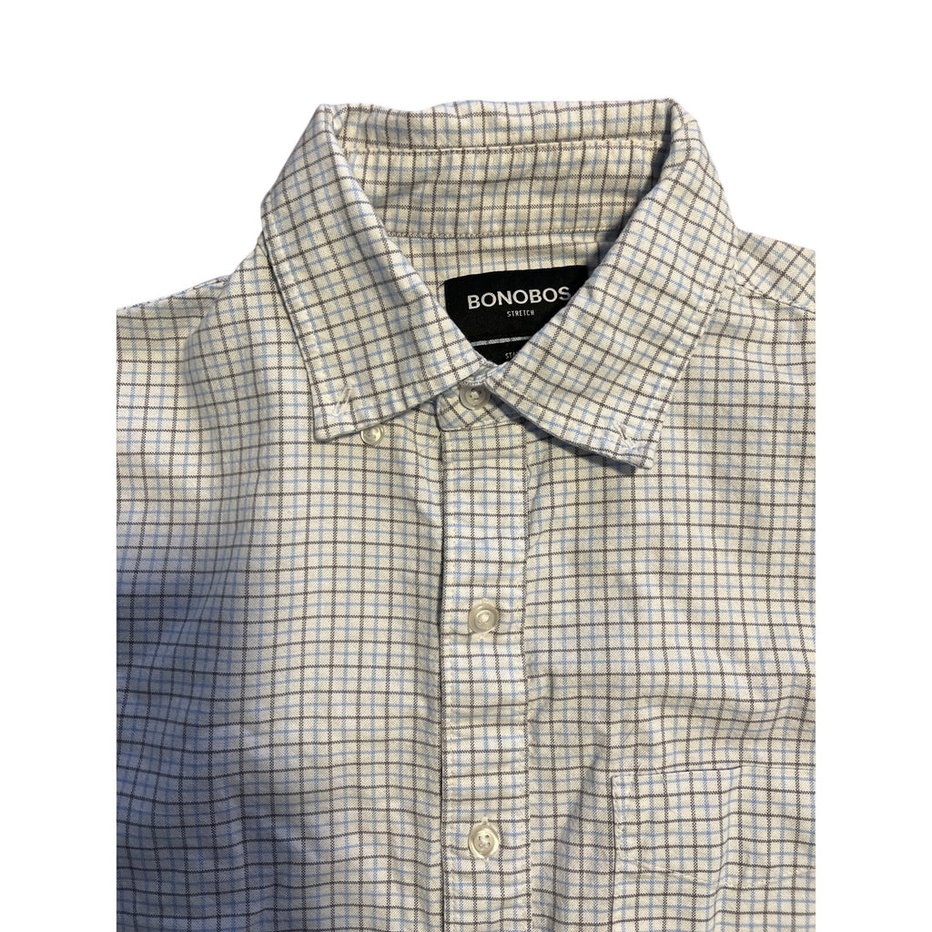 Bonobos Plaid Dress shirt Stretch Standard Fit