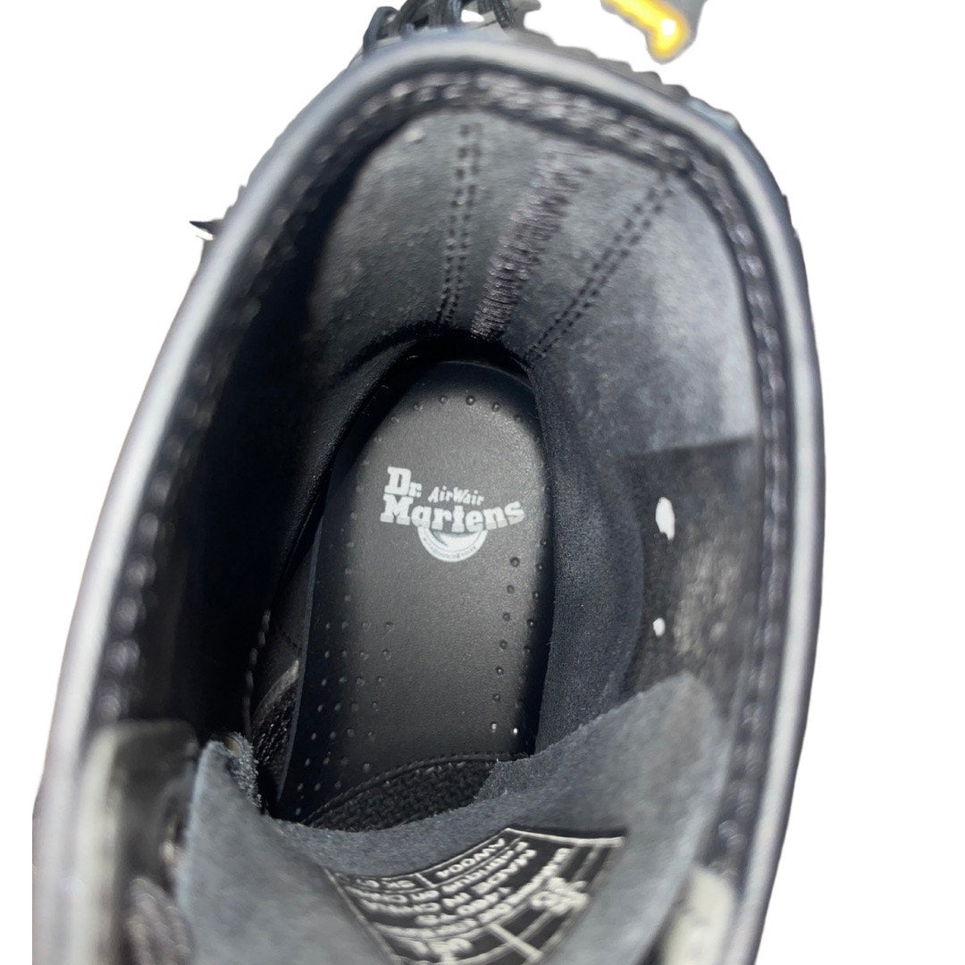 Dr. Martens 1460 Women Rainbow Black Patent Leather Boots Gray Size 7 8 Eye
