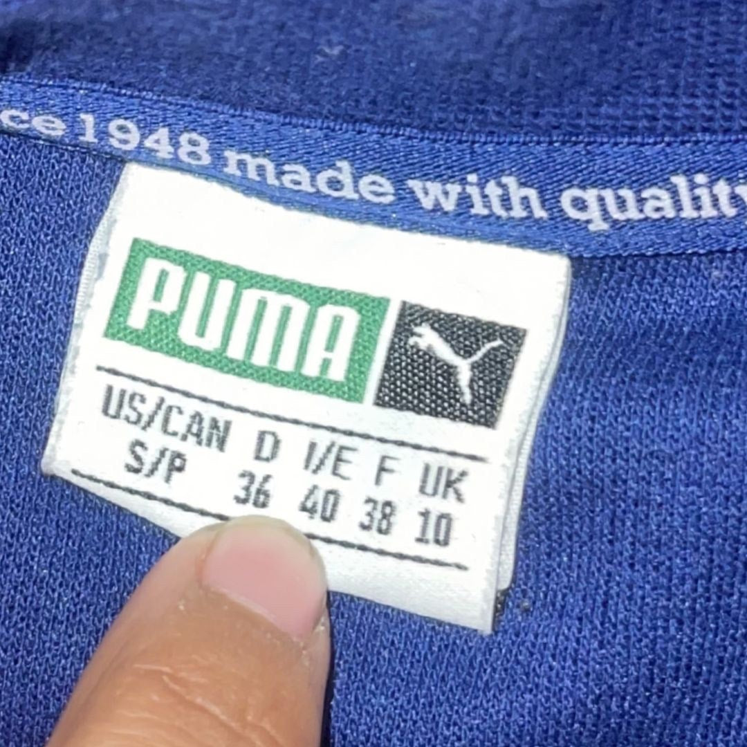 Puma Blue Crewneck Pullover Sweatshirt Size Small Athletic-wear Active Sporty