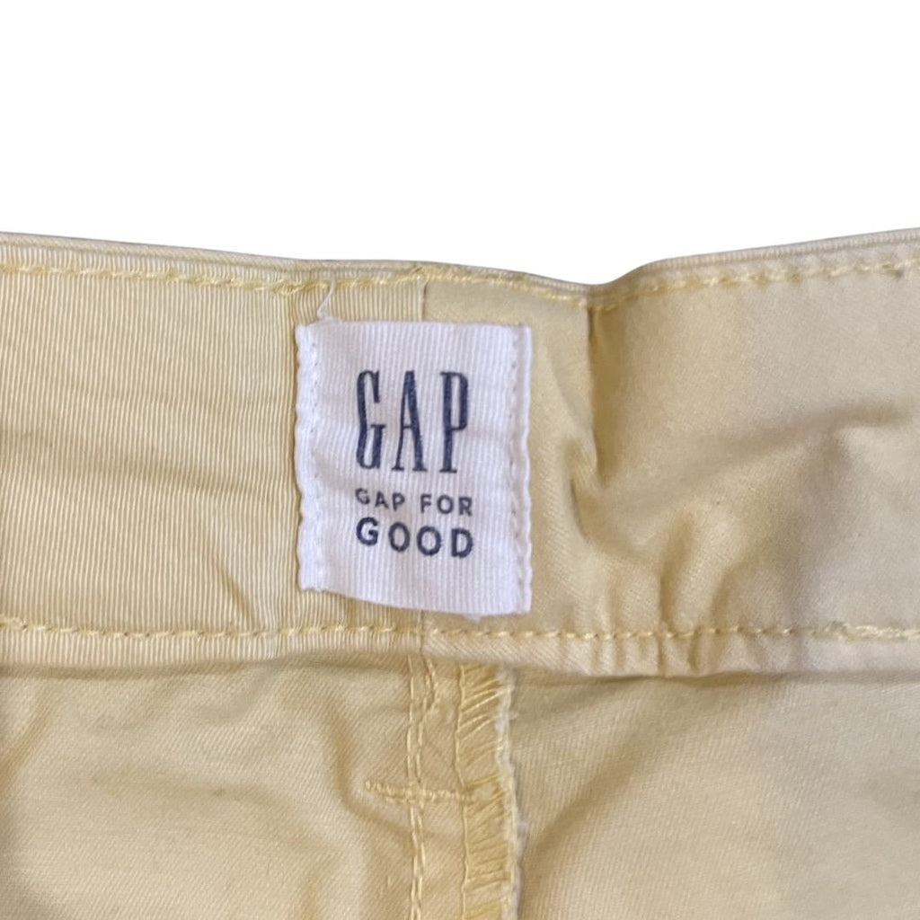 Gap Women Chino 3" Shorts Butter Yellow Plus Size 18 Spring Summer Beach Casual