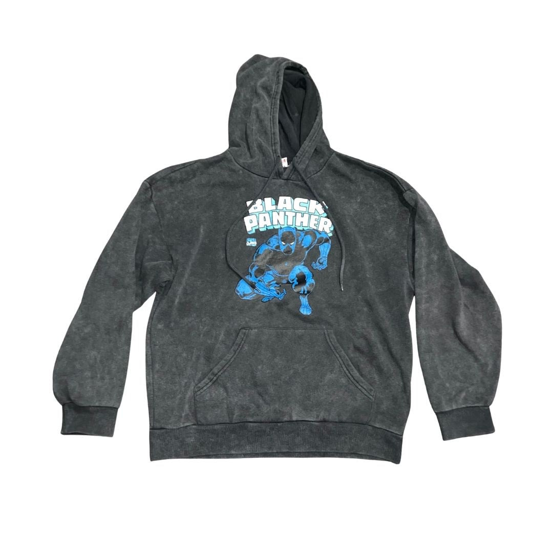 Aeropostale Marvel Black Panther Graphic Hoodie Sweater Large Kangaroo Pocket