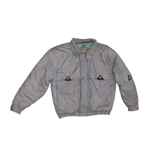 Weeds Retro Nylon Ski Bomber Flight Jacket 80's 90's Size L