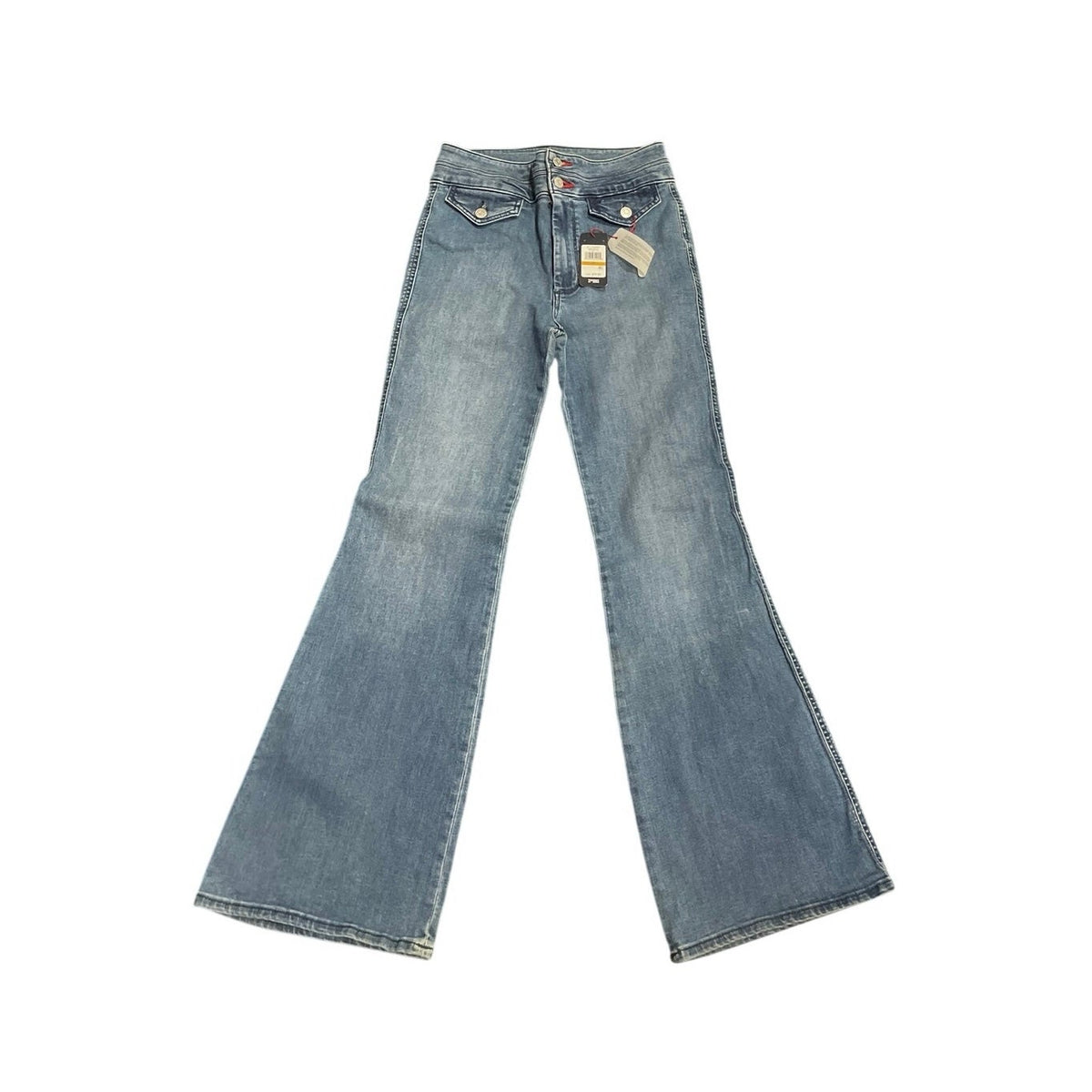 Tommy Jeans Vintage Inspired Medium Wash Flared Jeans (8) Bell-Bottom Retro NWT