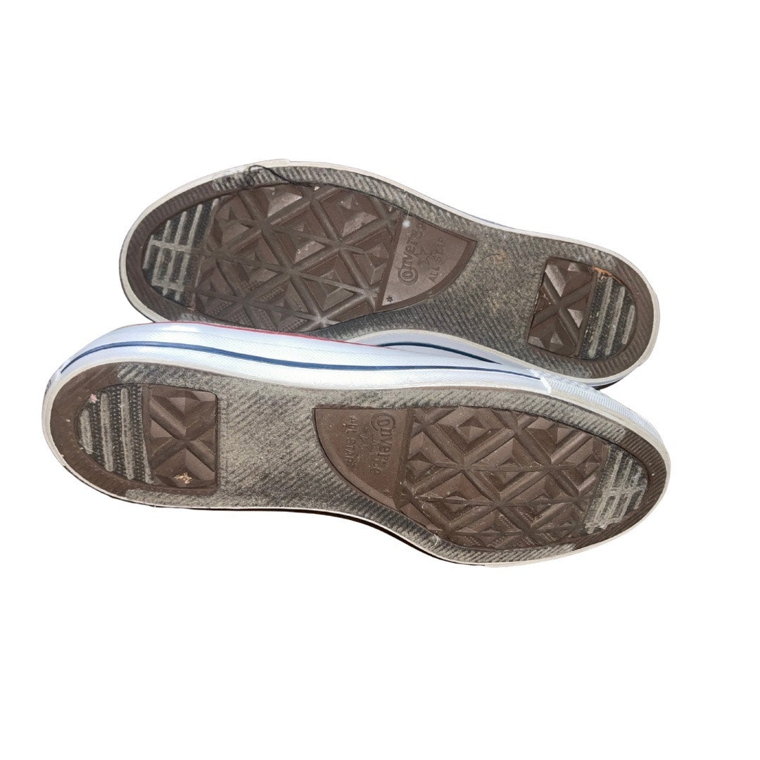 Converse Chuck Taylor All Star Low Top Sneakers Shoes White Canvas Women SZ 8