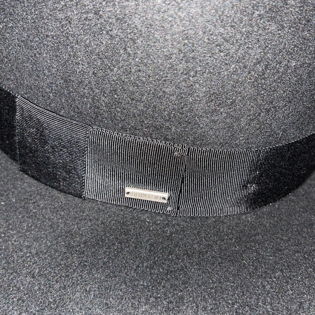 Brixton Joanna Fedora Felt Hat 100% Wool Felt Adjustable Unisez Size L NWT