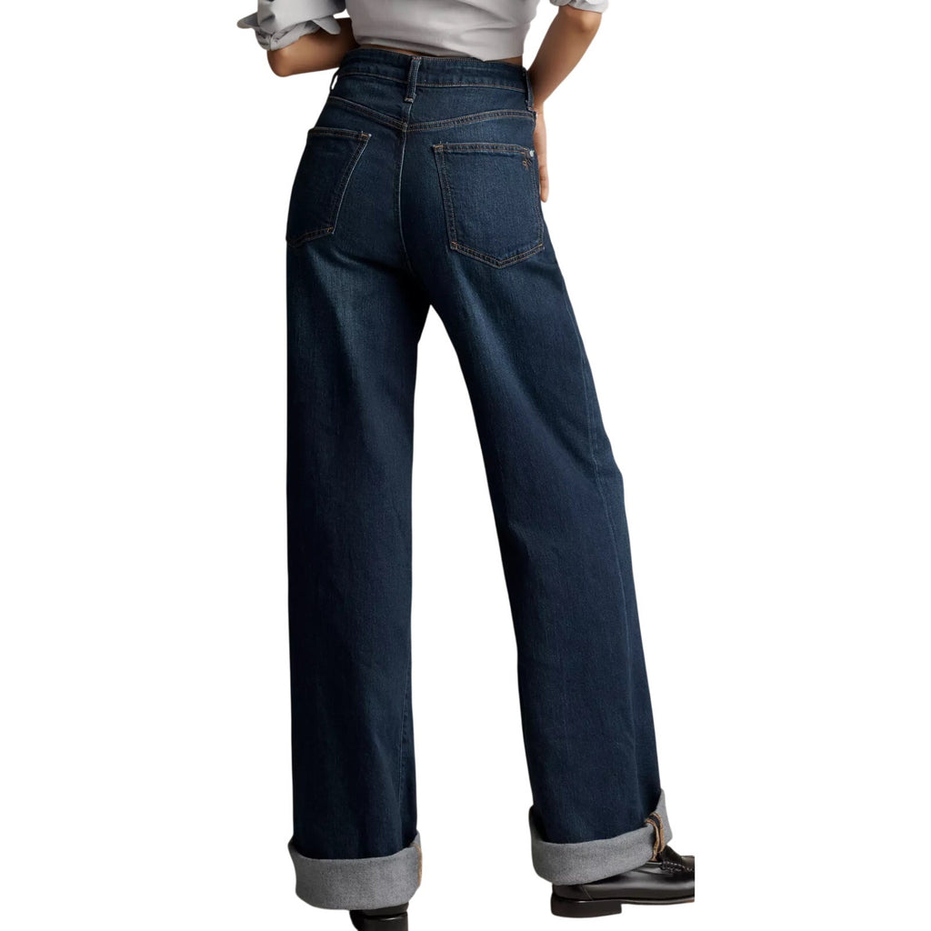 Pilcro The Austin High Rise Cuffed Wide Leg Jeans Denim Size 32 Five Pocket NWT