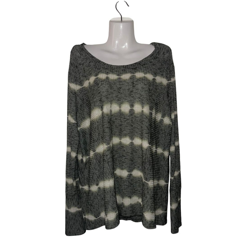 Know Rose Tie Dye Crewneck Sweater Top Green Size XXL Casual loungewear