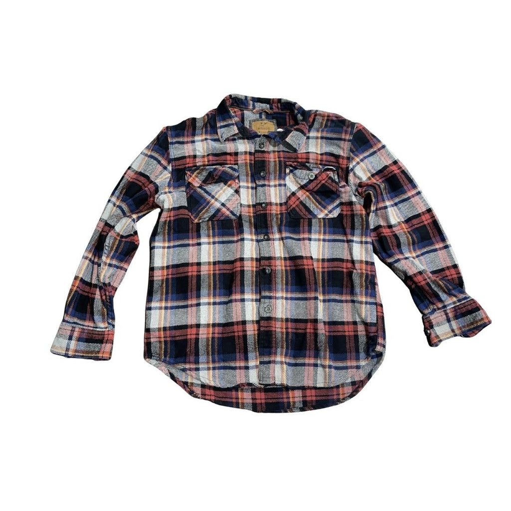 Outdoor Life Plaid Flannel Shacket Shirt Button down Size Large Outdoor Everyday
