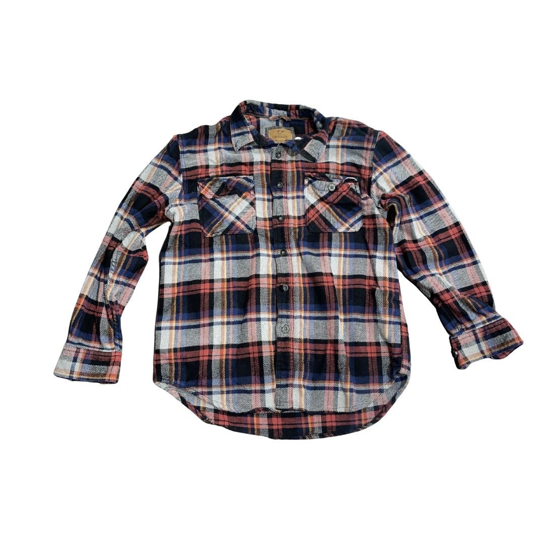Outdoor Life Plaid Flannel Shacket Shirt Button down Size Large Outdoor Everyday