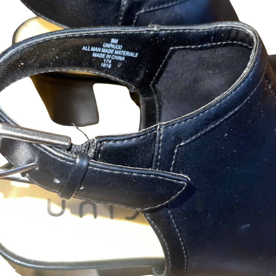 UNISA Womens Open Toe Heel Shoes Block Mule Size 9 Shootie