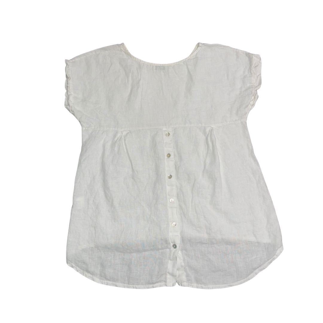 Terzo Millennio Tunic 100% Linen Top Blouse Size Small Made in Italy Boho Casual