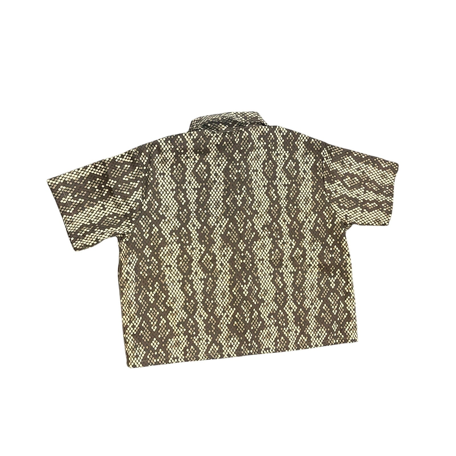 Dickies Camden Snake Print Cropped Button Up Shirt