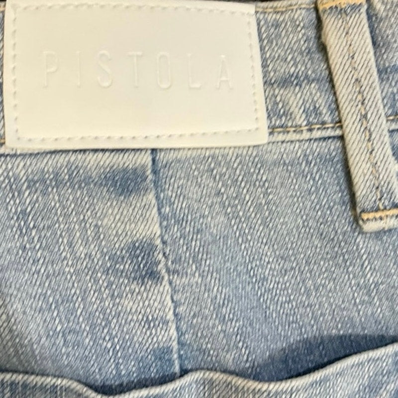 Pistola Silva High Rise Barrel Denim Jeans 25 Streetwear Casual Boho Artsy