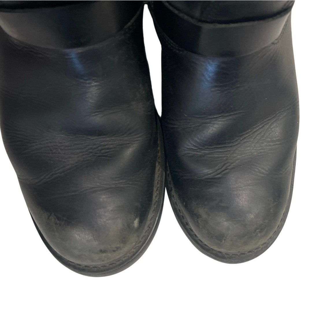 FRYE Engineer 12R Leather Pull on Boot Round Toe Biker Moto Size 10 Flaw