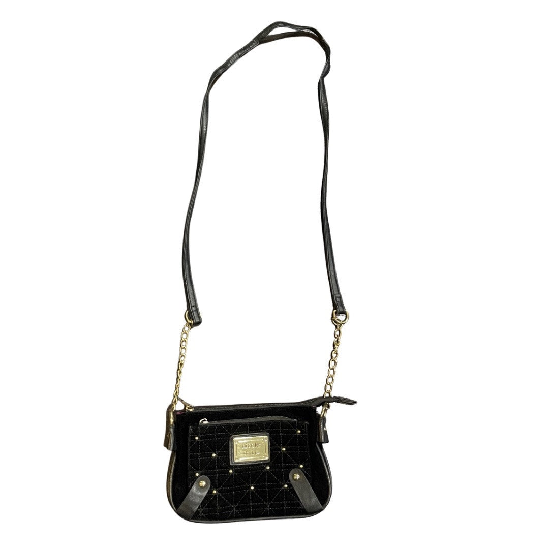 Nicole Miller Suzie Quilted Velvet Crossbody Bag Whimsical Evening Chic Party