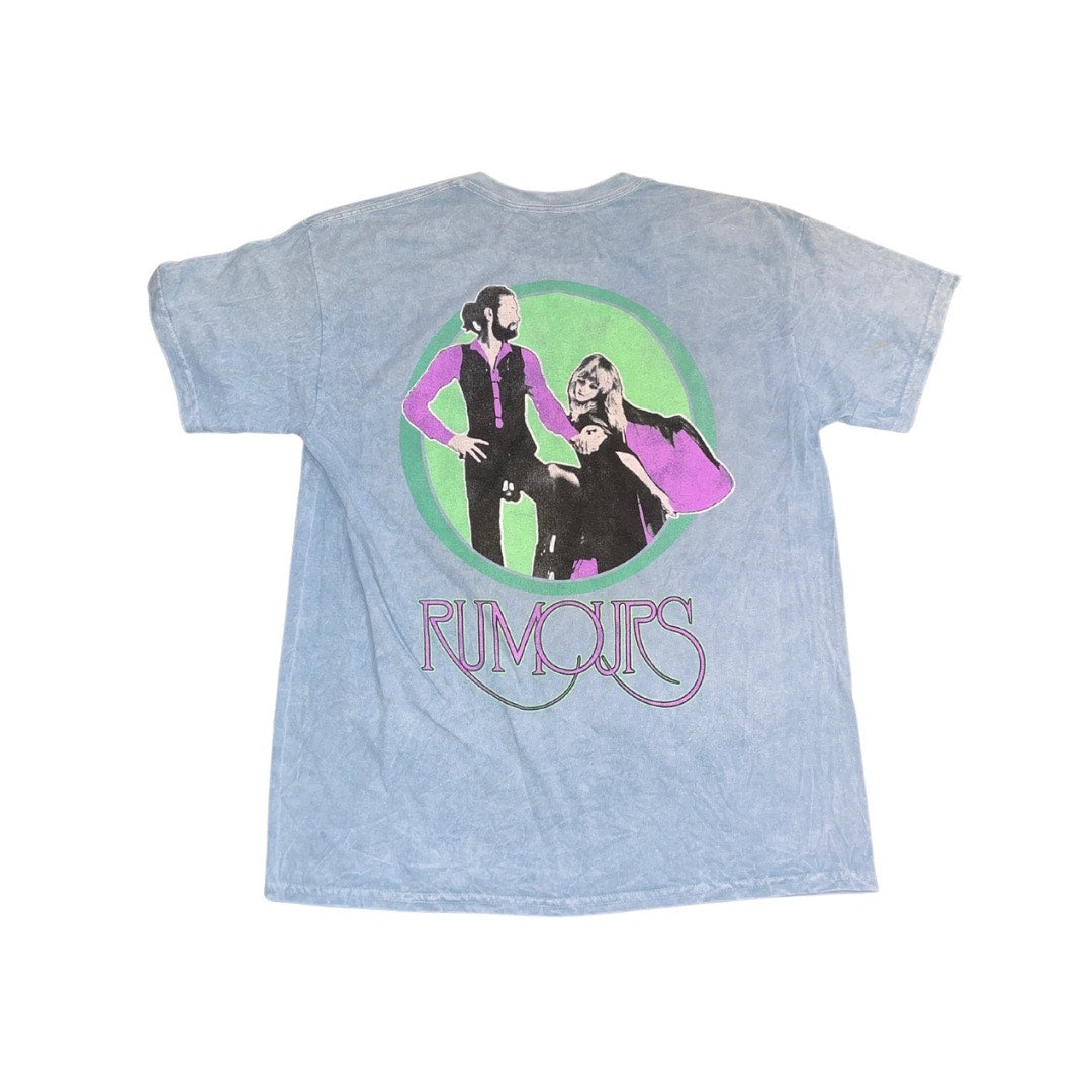 Fleetwood Mac Rock Tee Shirt Rumors Blue 100% Cotton Size Large