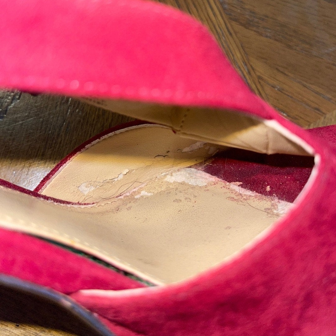 Michael Michael Kors Suede Leather Red Heels Size 8 Date night Party Glam