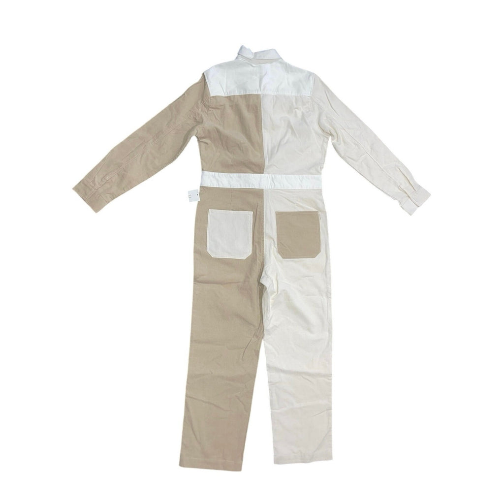 Brixton Women Doug's Hood River Mersey Coverall Dove Vanilla Size Small Jumpsuit