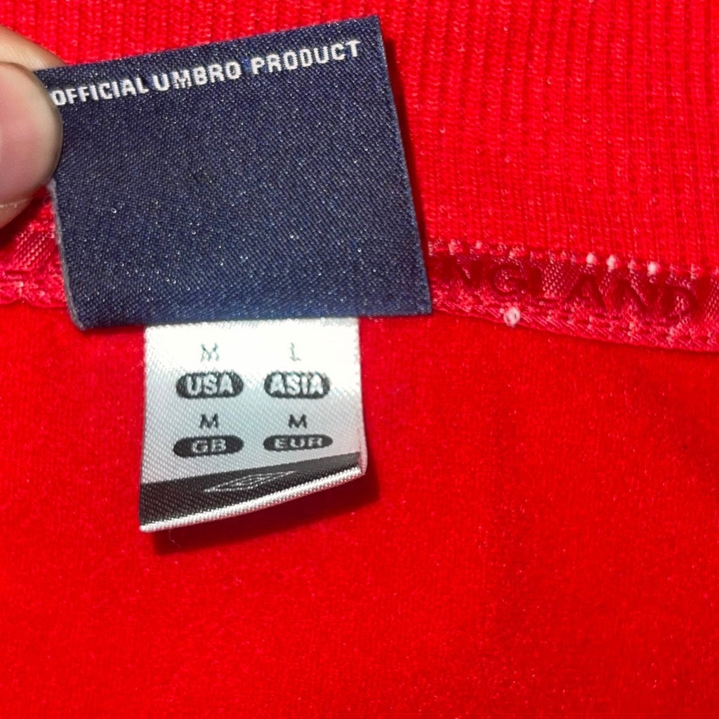 Umbro England National Soccer Team Full Zip Training Jacket Medium Athletic