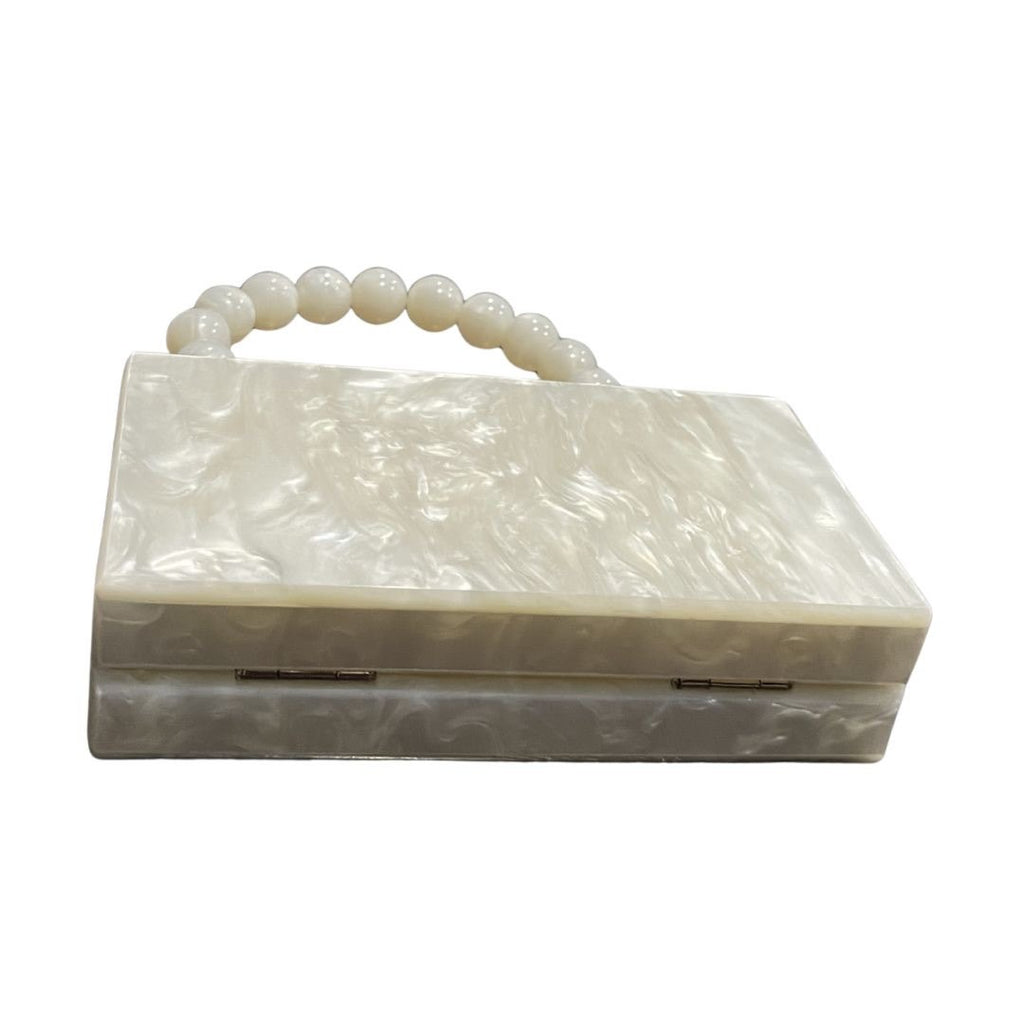 A New Day Pearlized Mini Clutch Handbag Purse Acrylic Vintage Inspired Party