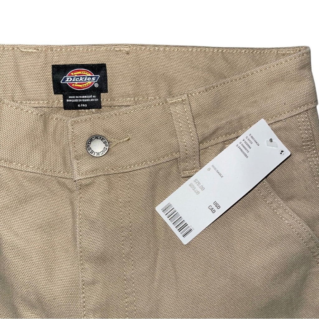 Dickies Women Loose Fit Pants Straight Leg Size 6 Cargo Utility Baggy Y2K NWT