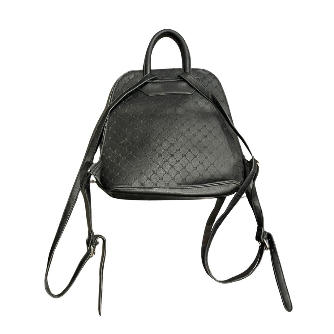 Steve Madden Black Monogram Backpack Bag Y2K Fashionable Girly