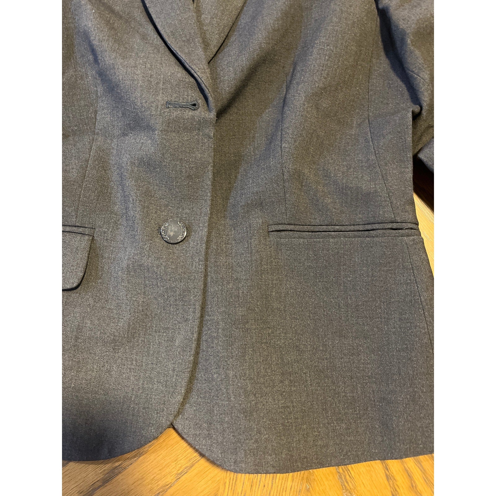 Calvin Klein Charcoal Women’s Career business Pant Suit Classic Fit slacks