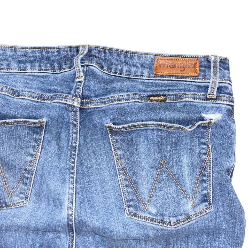 Wrangler Women Bold Boot Denim Jeans High Rise Size 34 Long