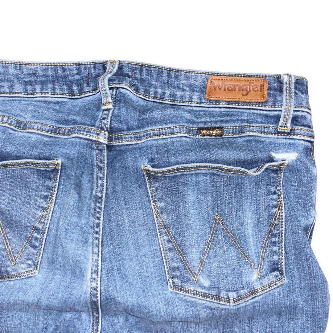 Wrangler Women Bold Boot Denim Jeans High Rise Size 34 Long