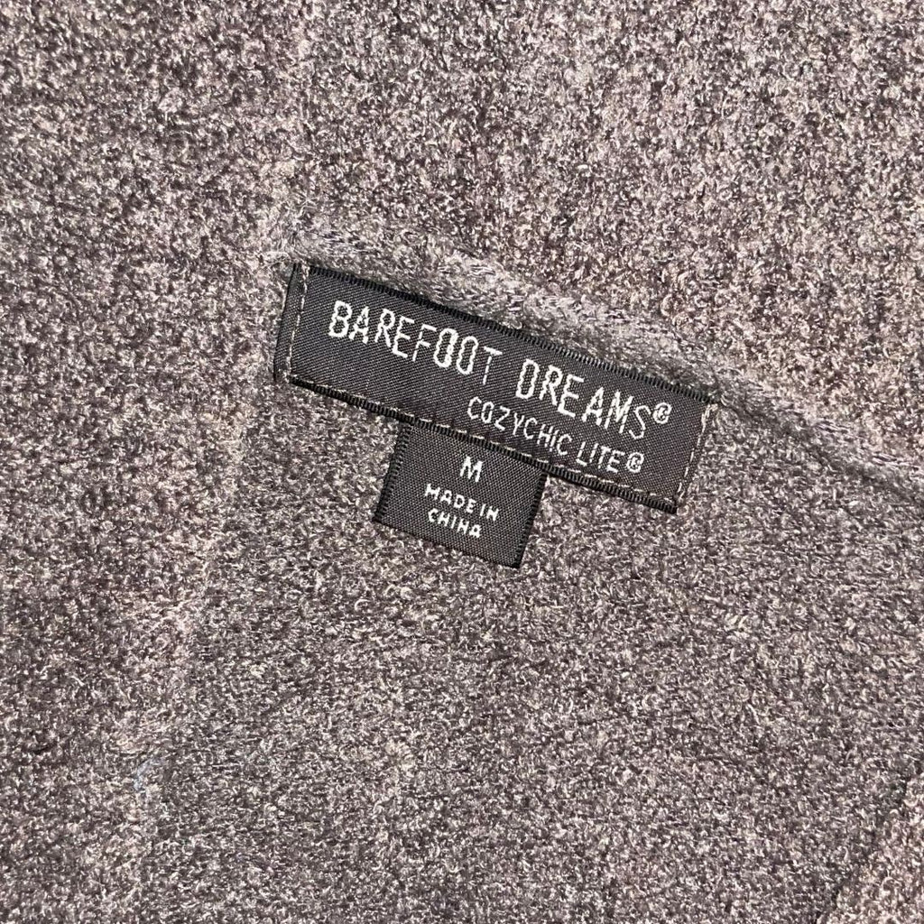 Barefoot Dreams CozyChic Lite Cardigan Medium Feather Soft Open Front Pockets