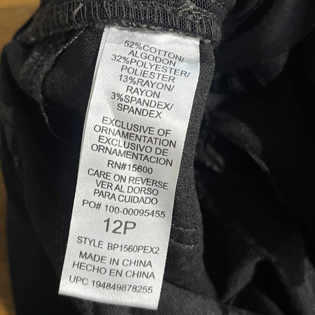 Democracy AB Solution Women Pants Stretch SZ 12P Hight Rise Straight Leg Casual