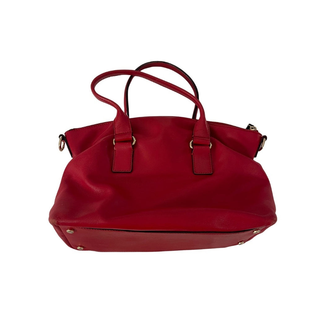 Kate Spade NY Janie Hampton Red Leather Satchel Shoulder Bag Purse