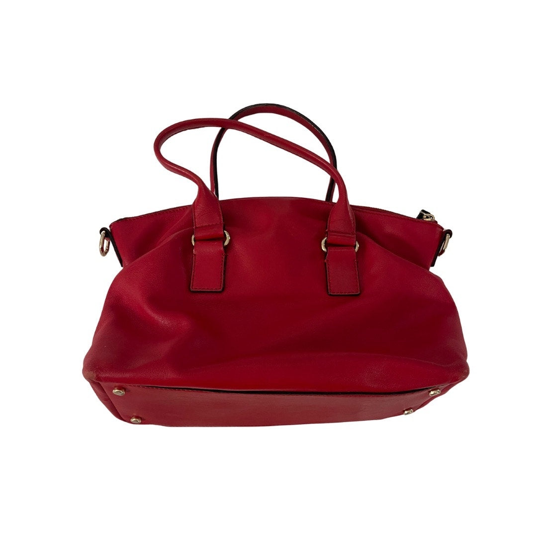 Kate Spade NY Janie Hampton Red Leather Satchel Shoulder Bag Purse