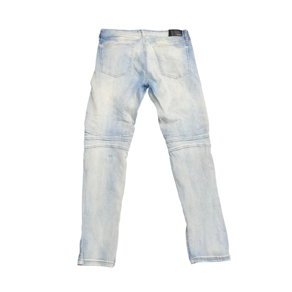 Forever 21 Men's Skinny Jeans Denim Pants Size 36 Distressed Moto Inspired