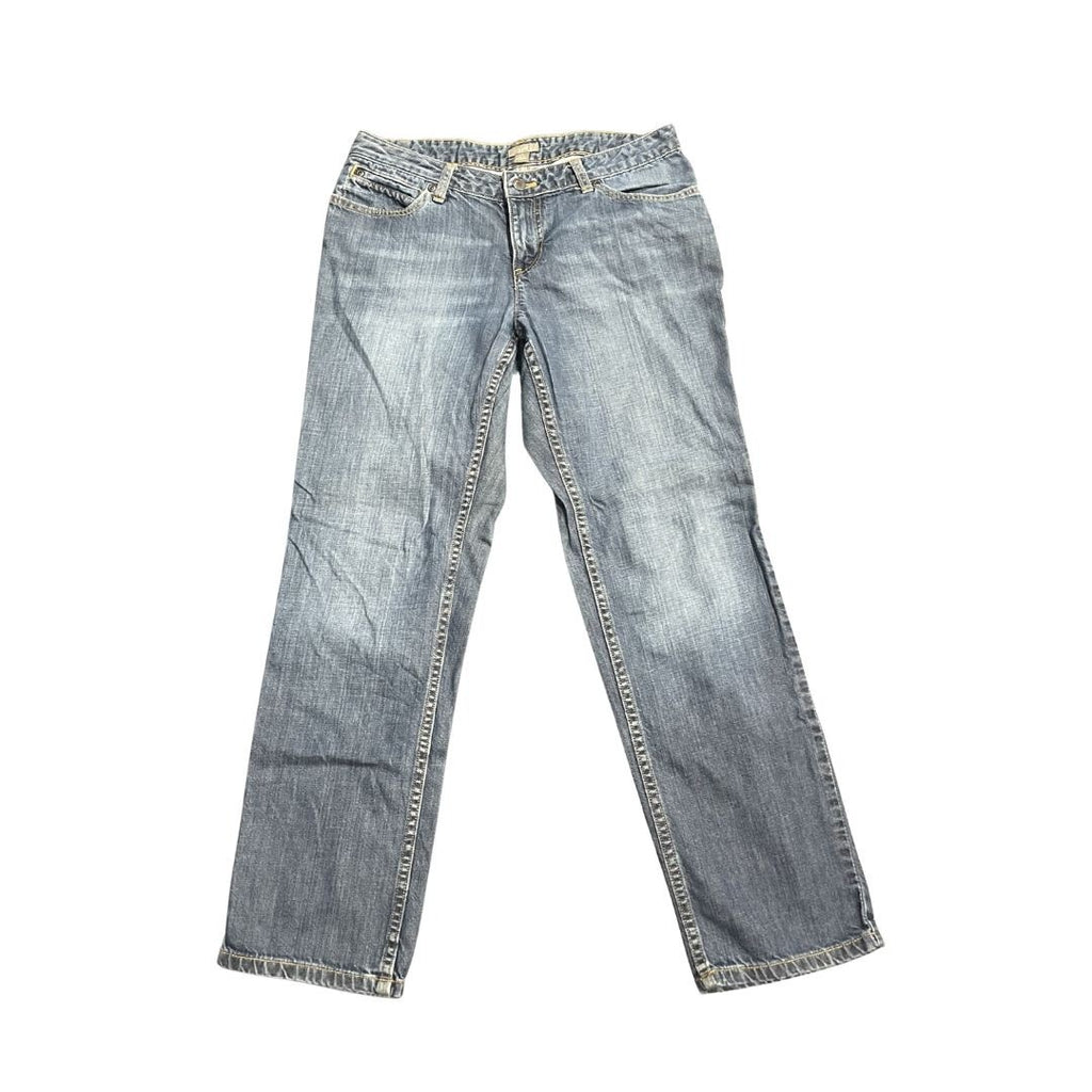 J. Jill Denim Jeans Relaxed Fit Medium Wash Classic Straight Size P6 Casual Chic
