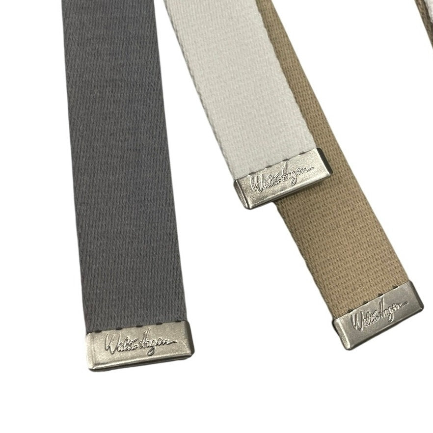 Walter Hagen Men's 3-Pack Webbed Golf Belts Gray Brown White One Size Sports NEW