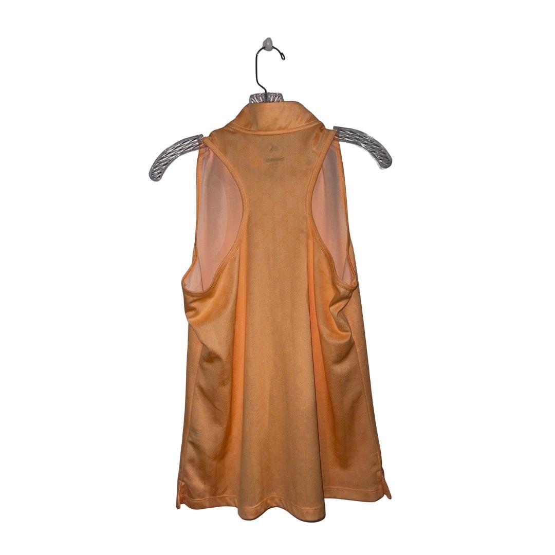 Adidas Racerback Sleeveless Golf Polo Shirt Orange Size Large Sports Athletic