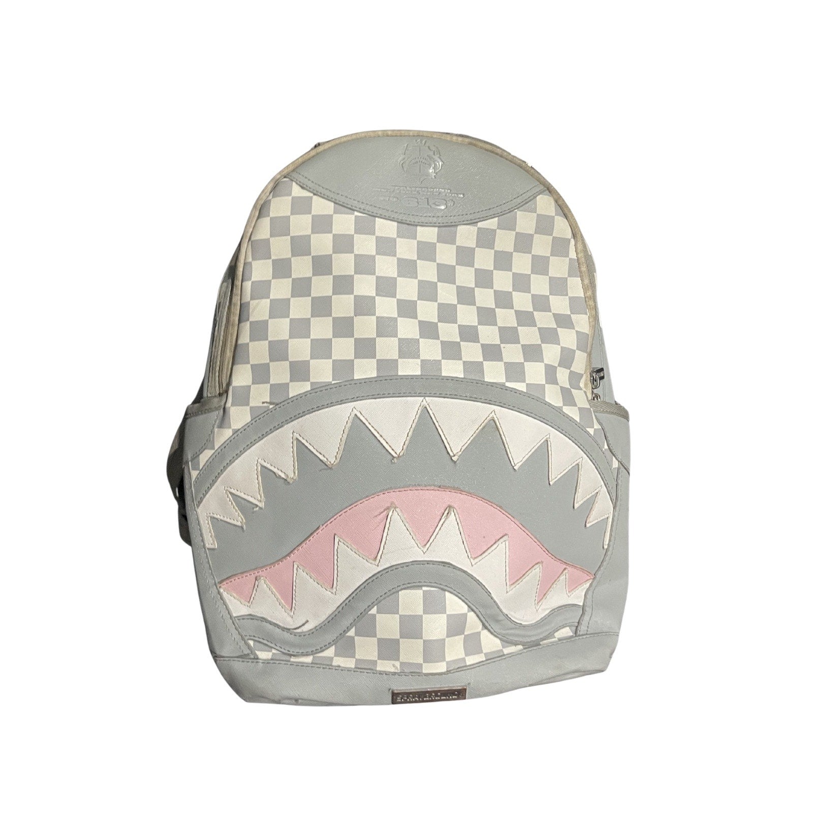 Sprayground Backpack Limited Edition The Journey Begin No 613 White Pink Shark