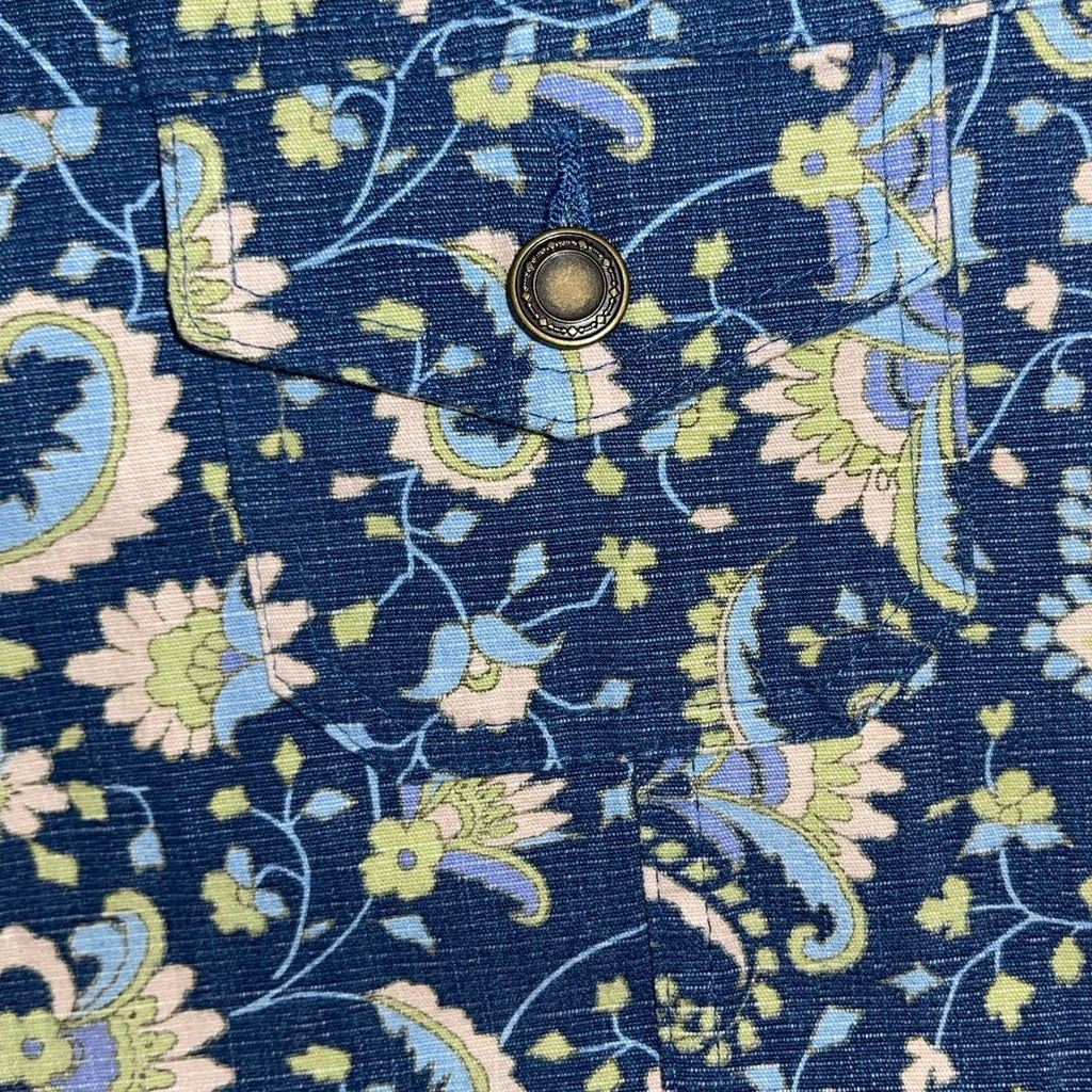 Charter Club Womens Floral Paisley Zip up Jacket Size Large Boho Casual