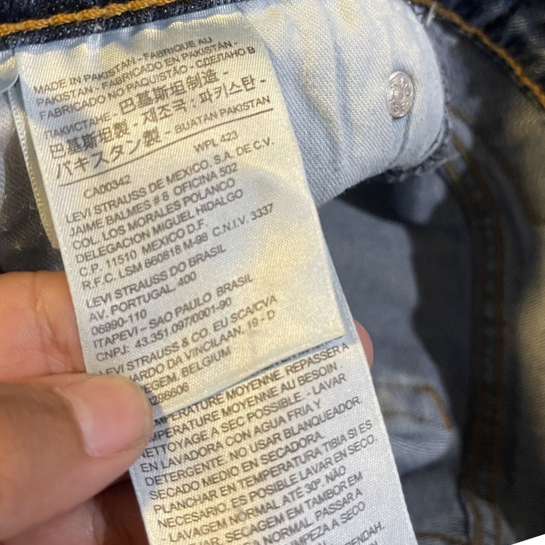 Levi's 527 Denim Jeans Pants Size 34X30 Streetwear Casual Everyday wear Cotton
