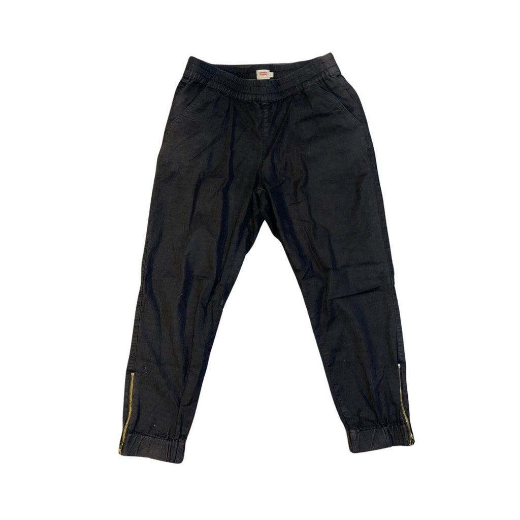 Levi's Black Pants Stretch Elastic Waist jeans joggers cargo Size Small