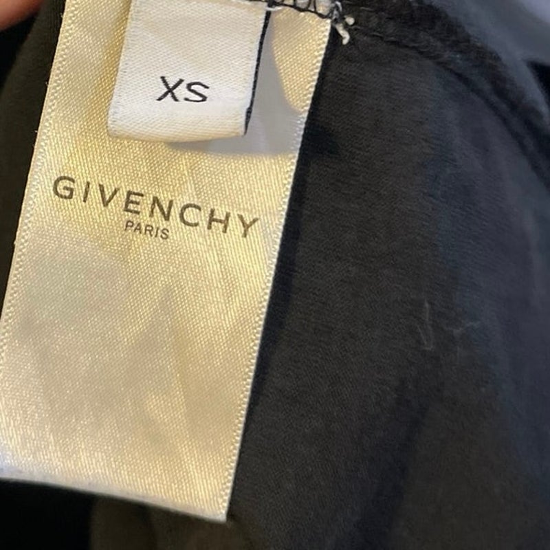 Givenchy 4G Embroidered Logo Crewneck T-Shirt SZ XS Luxury Streetwear Forward