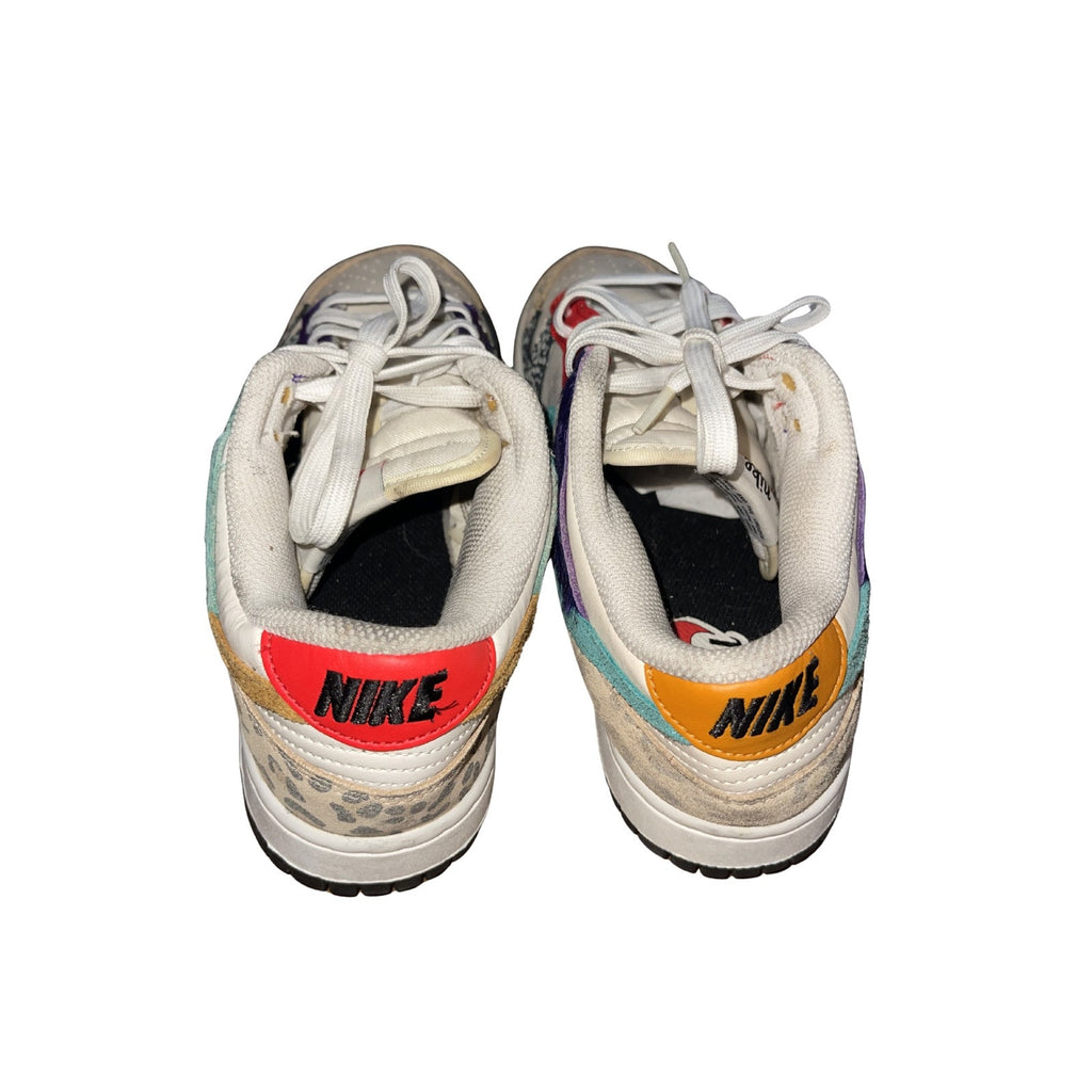 Nike Women Dunk Low SE Safari Mix Sneakers Size 8.5 DN3866-100 Athletic Shoes