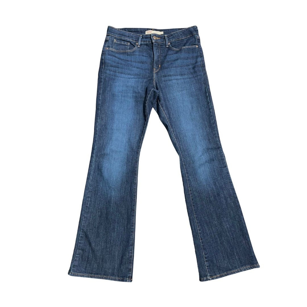Levi's Strauss Mid Rise Bootcut Jeans Pants Size 10 Dark Blue Streetwear Western