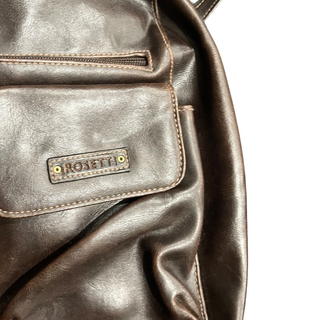 Rosetti Backpack Purse Vintage Y2K 90s Faux Leather Medium Size Top Handle