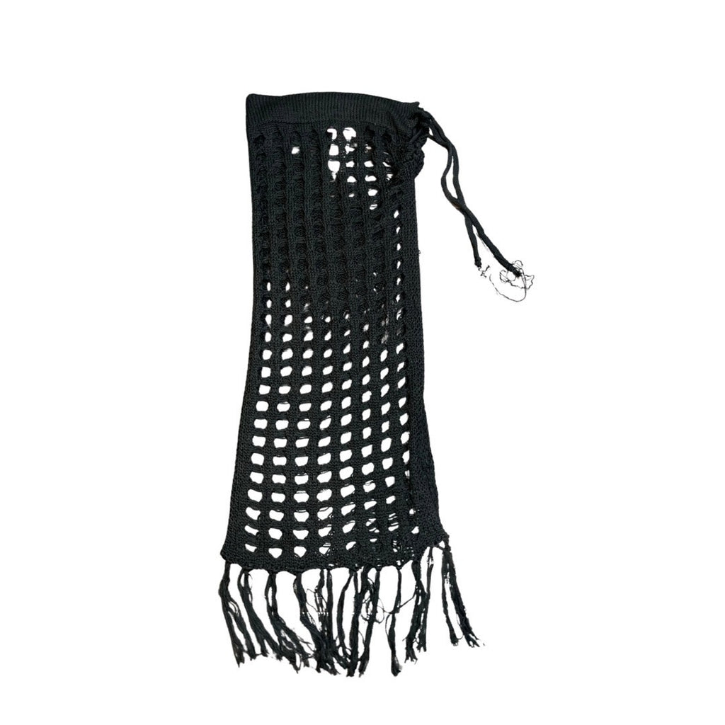 Edikted Brielle Crochet Knit Slit Maxi Skirt Cover up Size XS Boho NWT Beachy