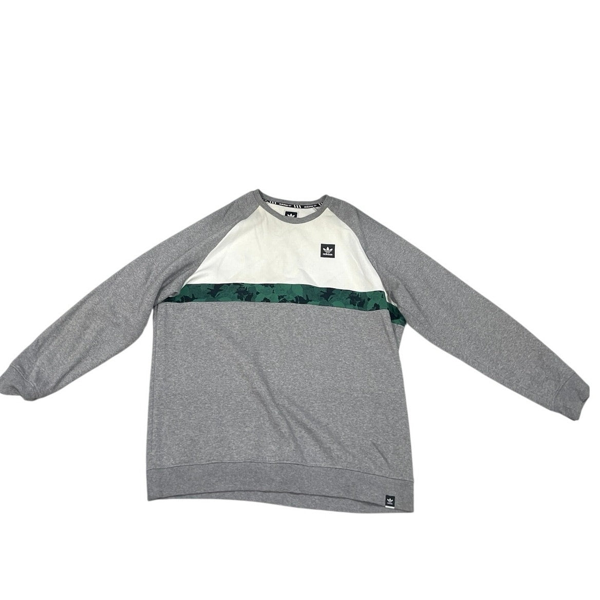 Adidas Originals Color Blocked Crew Sweatshirt Size XXL Athletic Streetwear