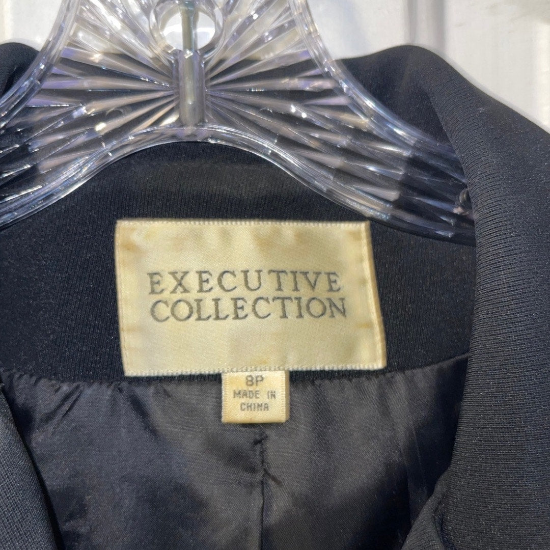Executive Collection Womens Blazer Size 8P Office Career Business Vintage