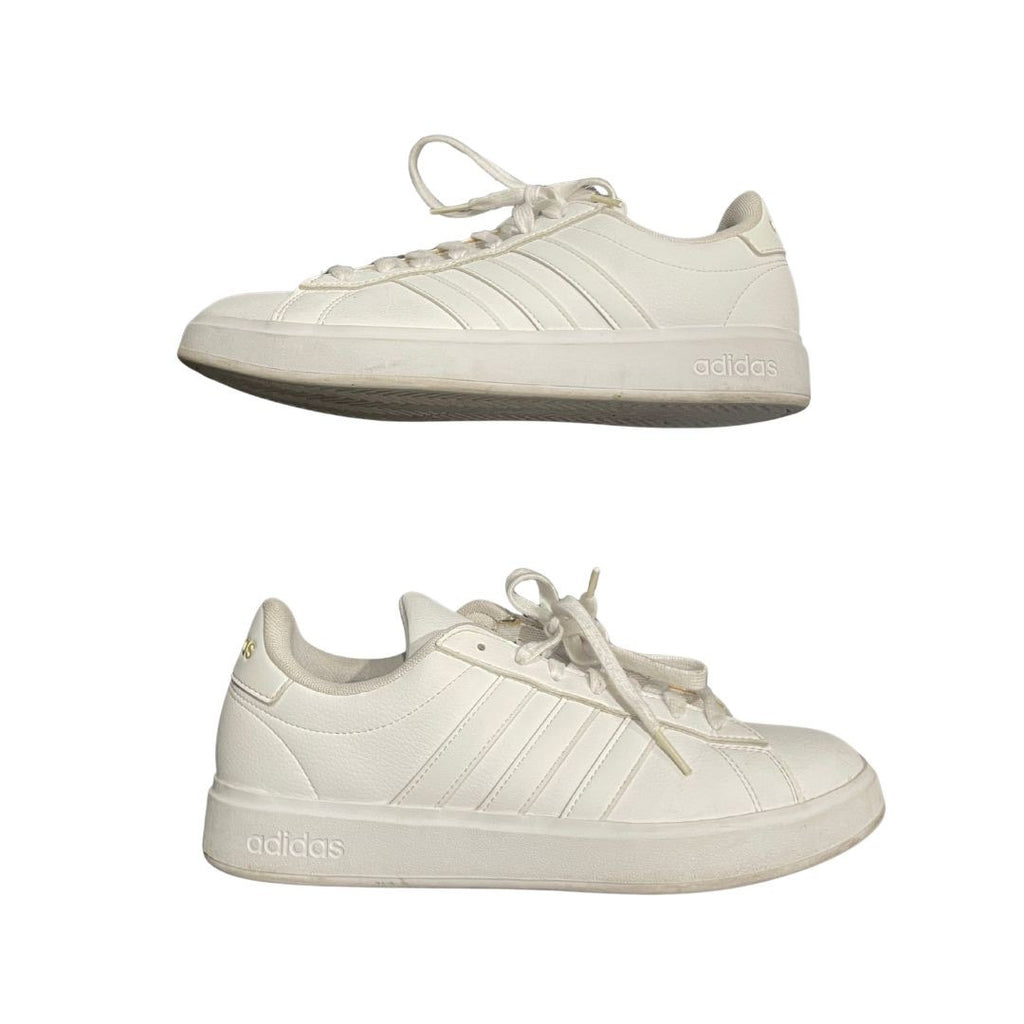 Adidas Grand Court 3.0 Sneakers All White SZ 8.5 Lightweight Comfort Streetwear