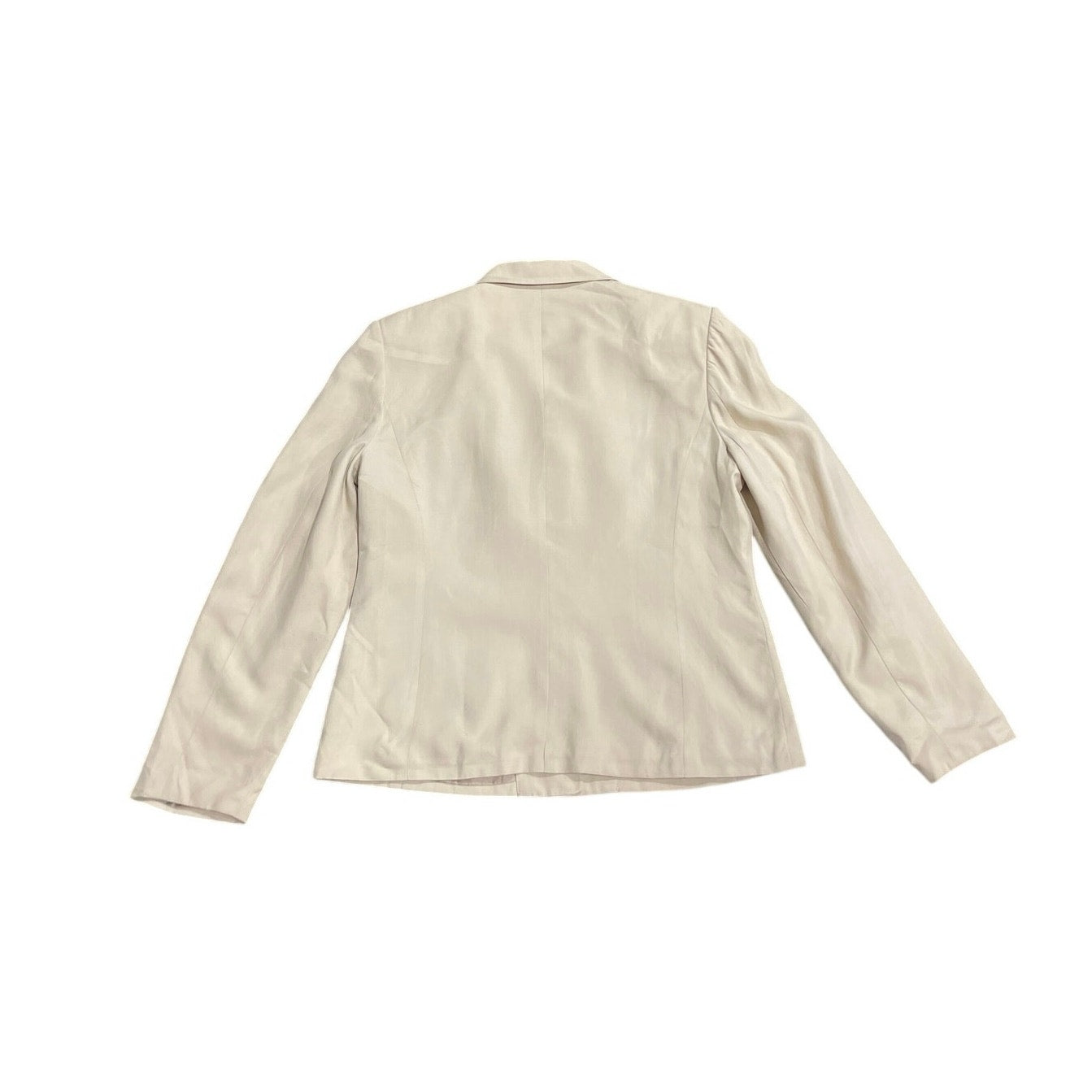 Vintage Talbots Pure Silk Button Down Blazer SZ 10 Career Office Workwear
